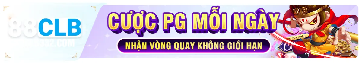 Quay nổ hũ mỗi ngày tại sảnh PG của 88clb nhận vòng quay free không giới hạn